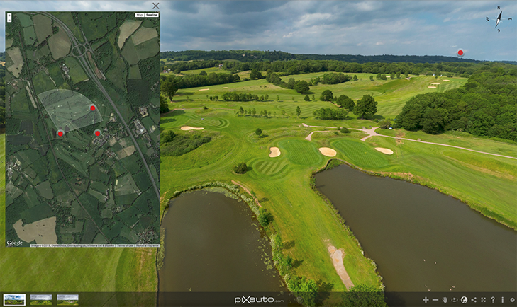 Nizels golf course aerial virtual tour link image