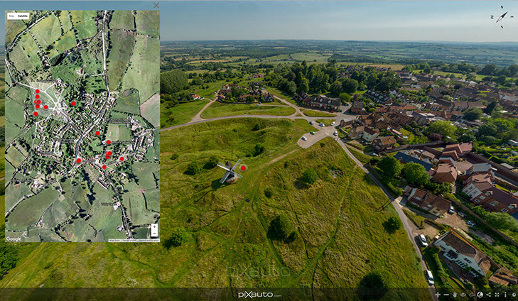 Brill village aerial virtual tour link image