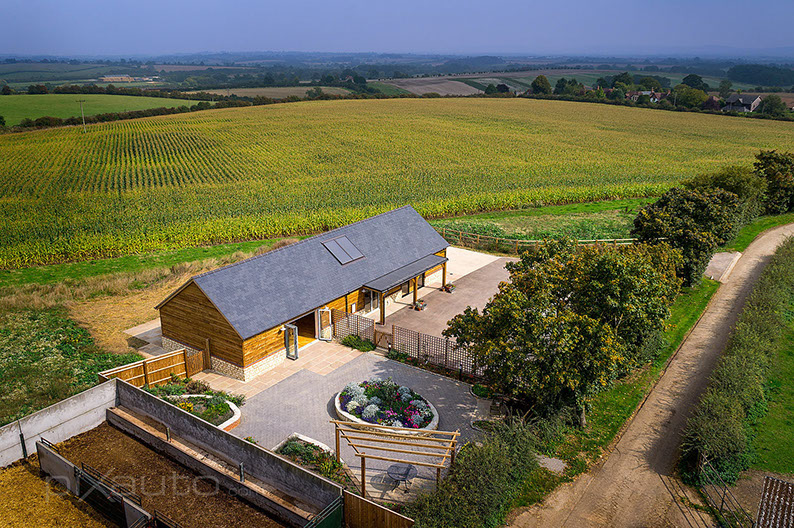 The College Farm aerial view